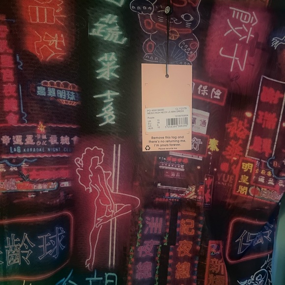 Missguided Semi Sheer Ruched Asymmetrical Hem Exotic Dancer Print Dress - Picture 7 of 12